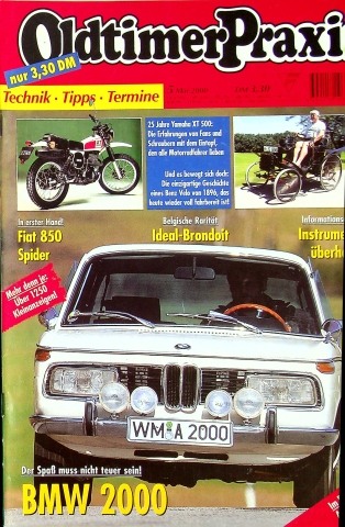 Deckblatt Oldtimer Praxis (05/2000)